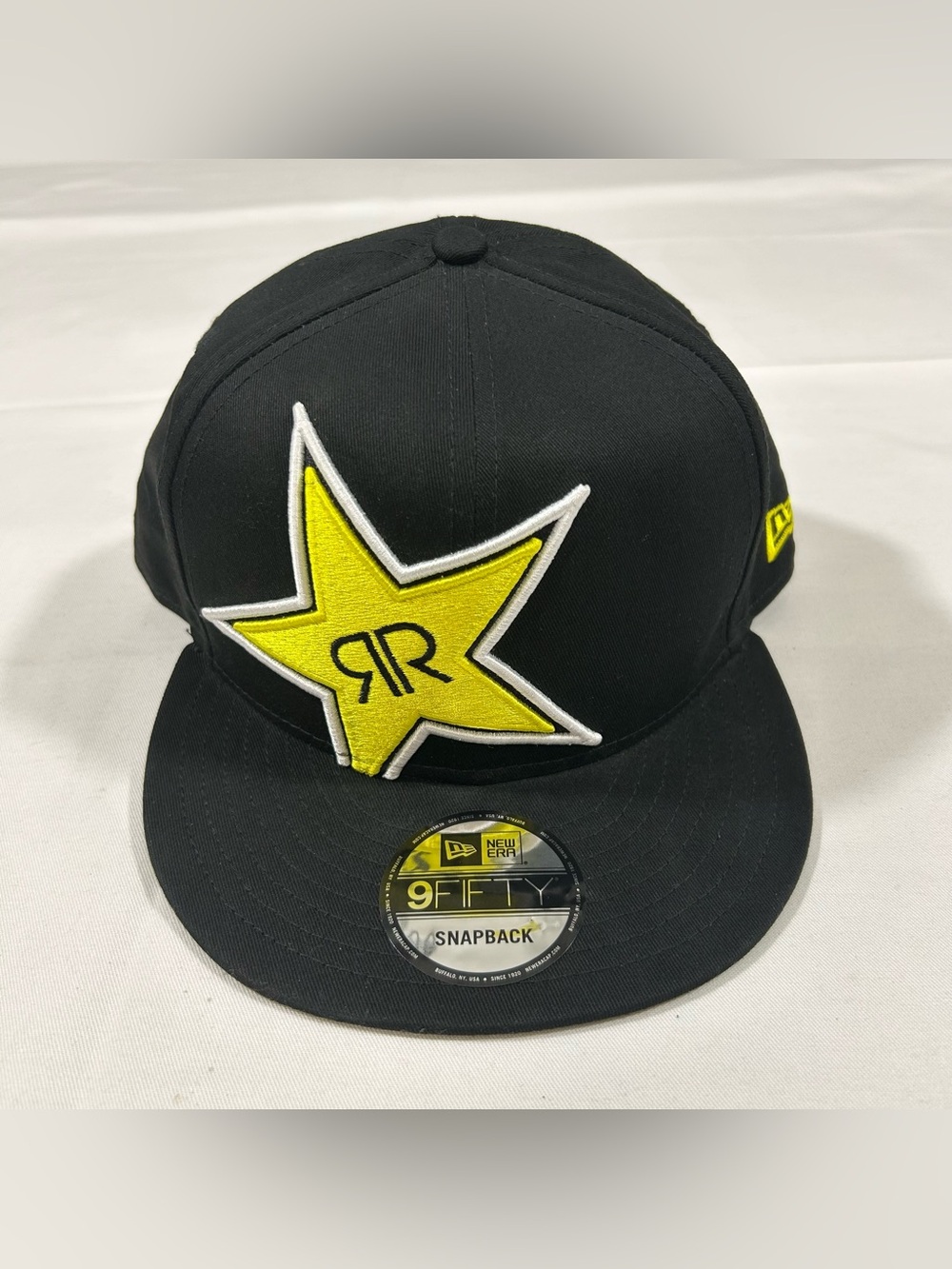 New Rockstar Energy Drink New Era 9Fifty 950 Cap Hat SnapBack Star Black Cotton